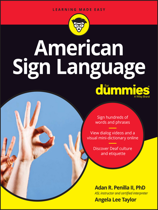 Cover of American Sign Language For Dummies with Online Videos